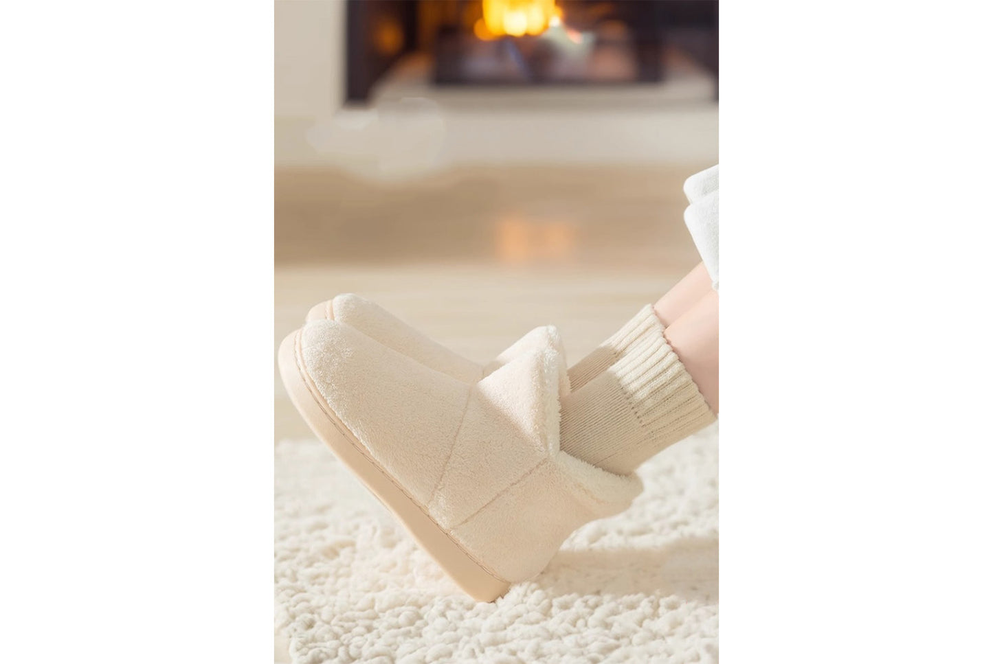 5-Pair Pack of Extra Thick Fleece Terry Socks