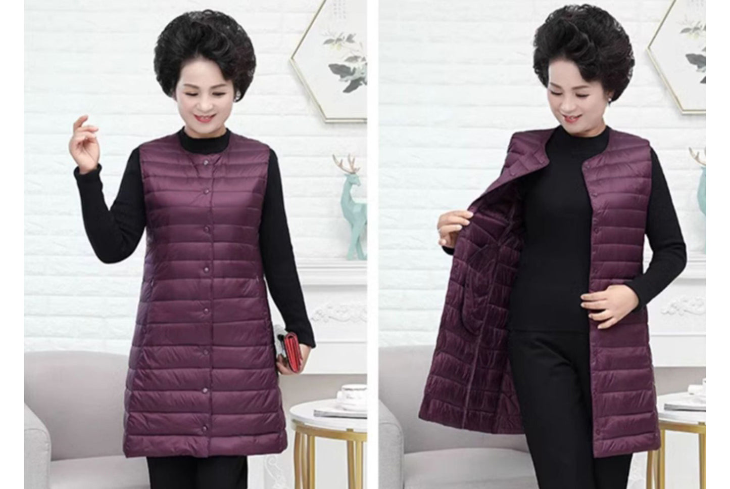 Middle-Aged and Elderly Down Vest