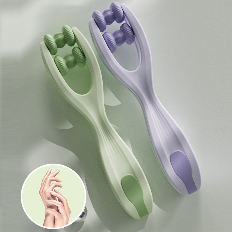 Double roller finger massager