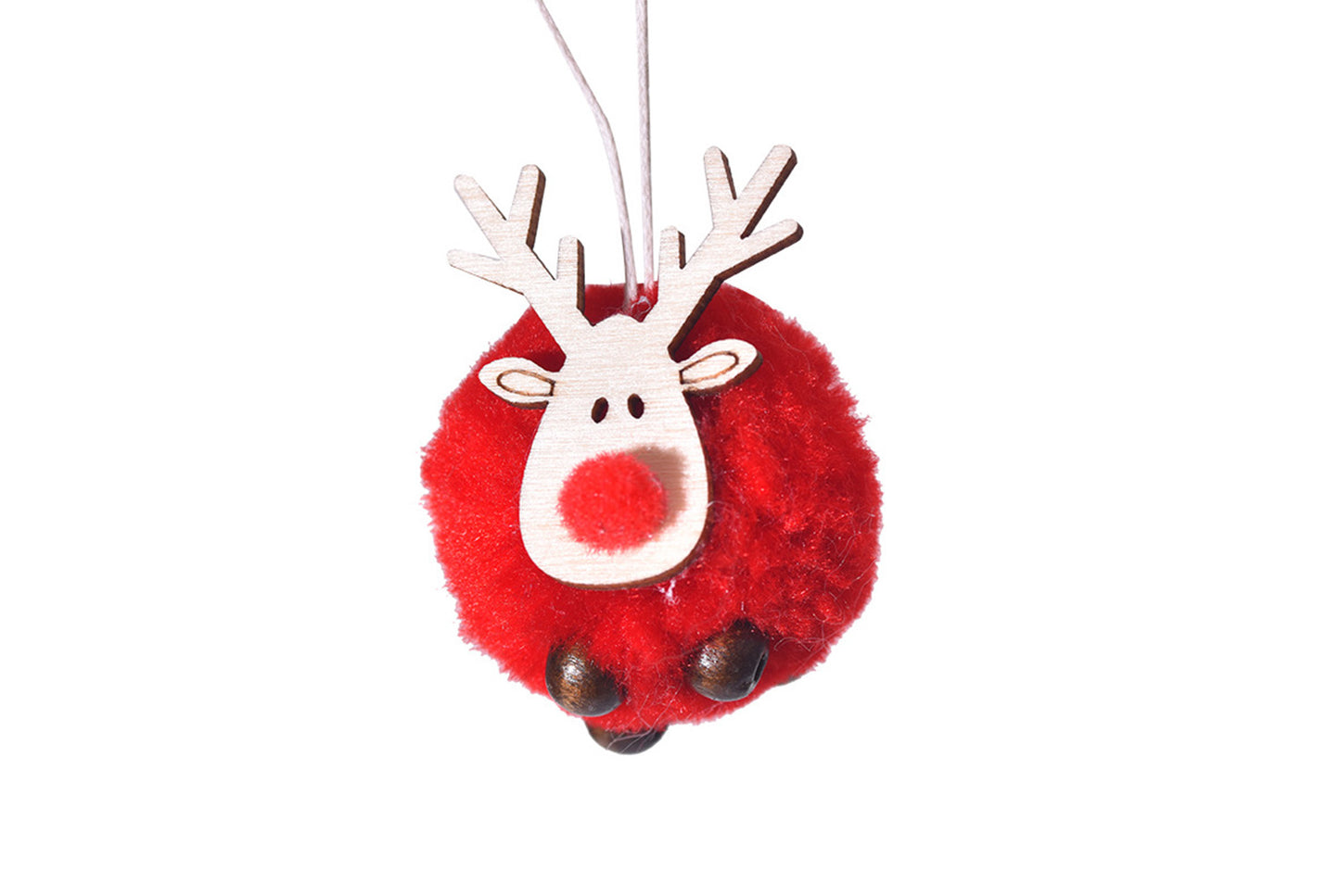 **Christmas Plush Deer Pendant - Holiday Decorative Figure**
