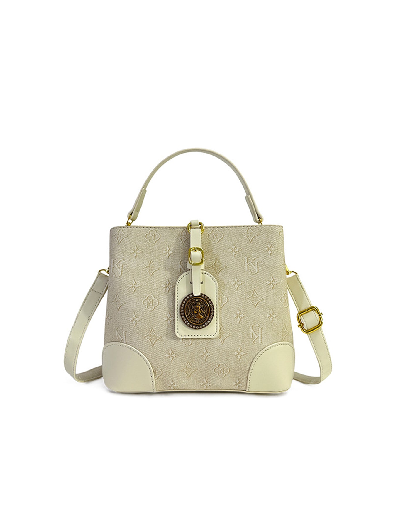 Retro Printed Tote Bucket Bag