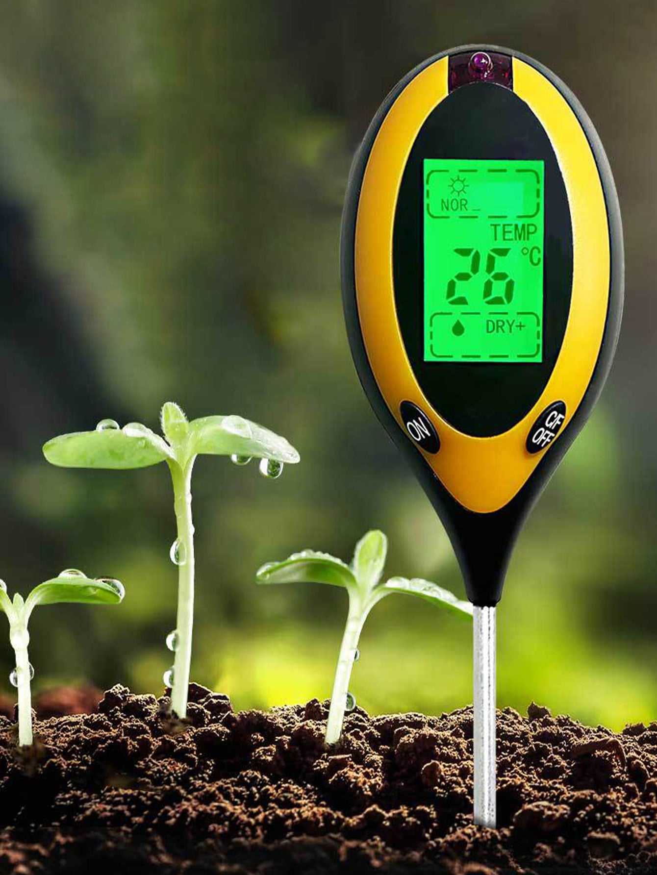 Four-in-one soil detector