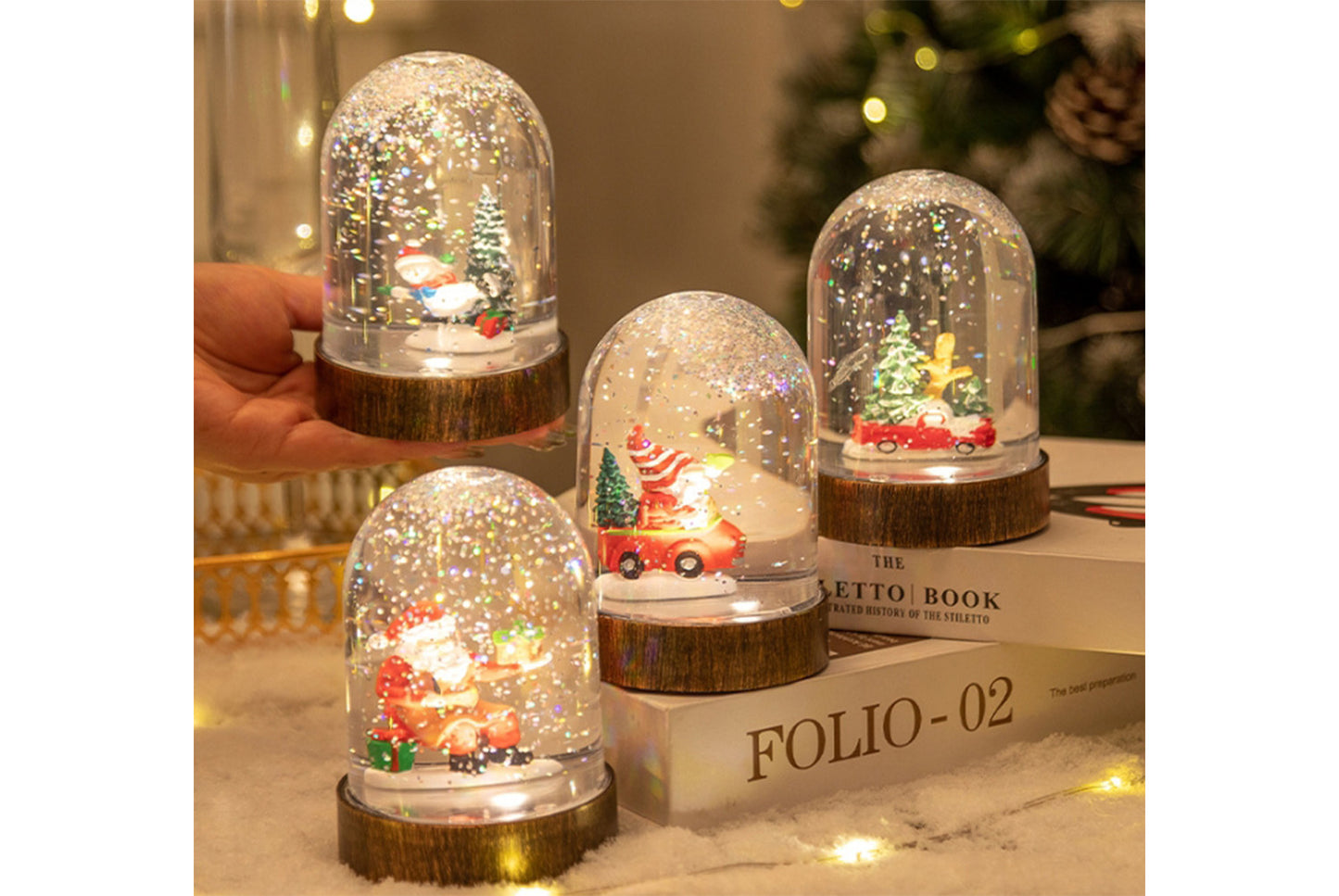 **Christmas Shade Night Light - Creative Desktop Decor**