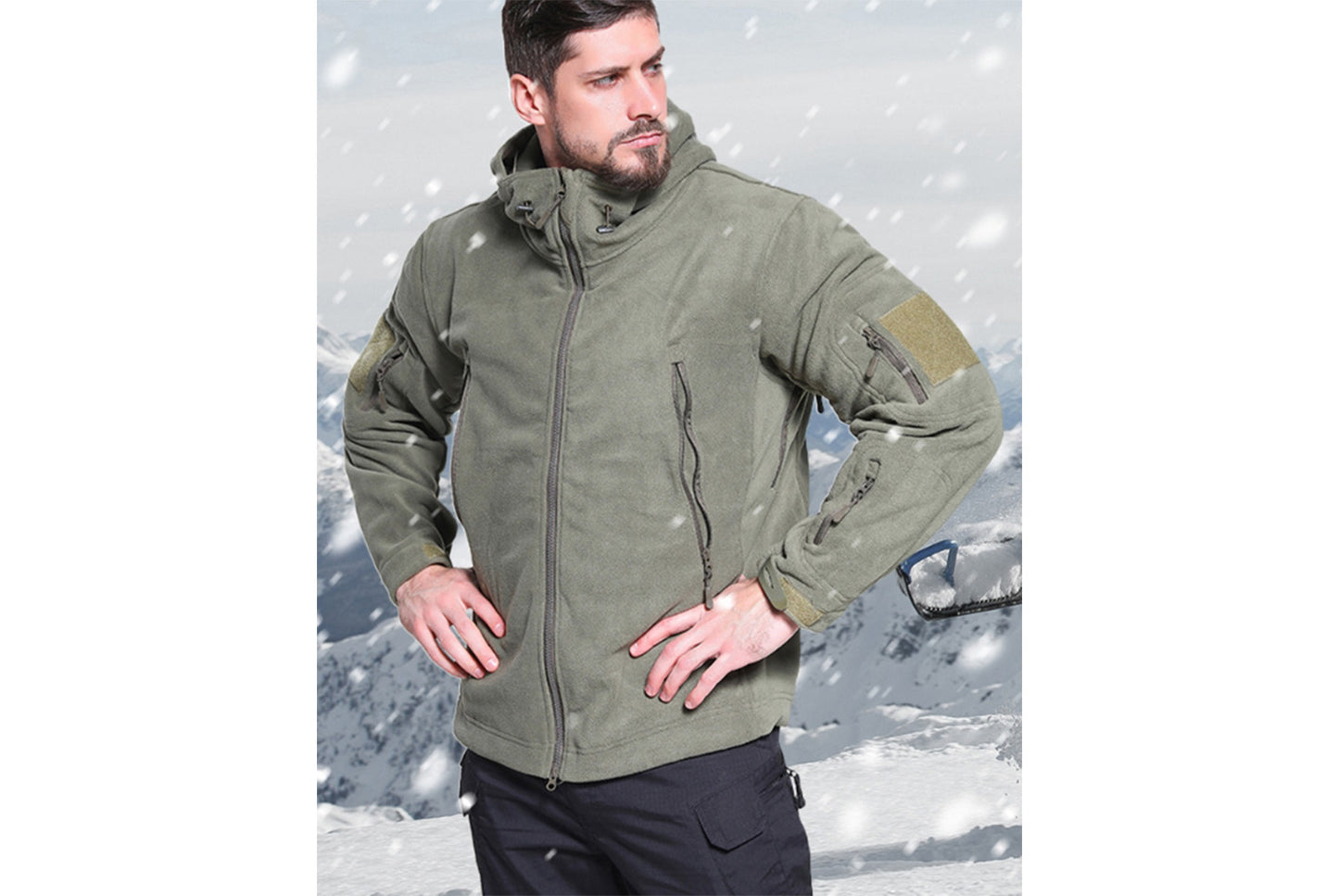 **Men's Thickened Insulated Fleece Liner Jacket**