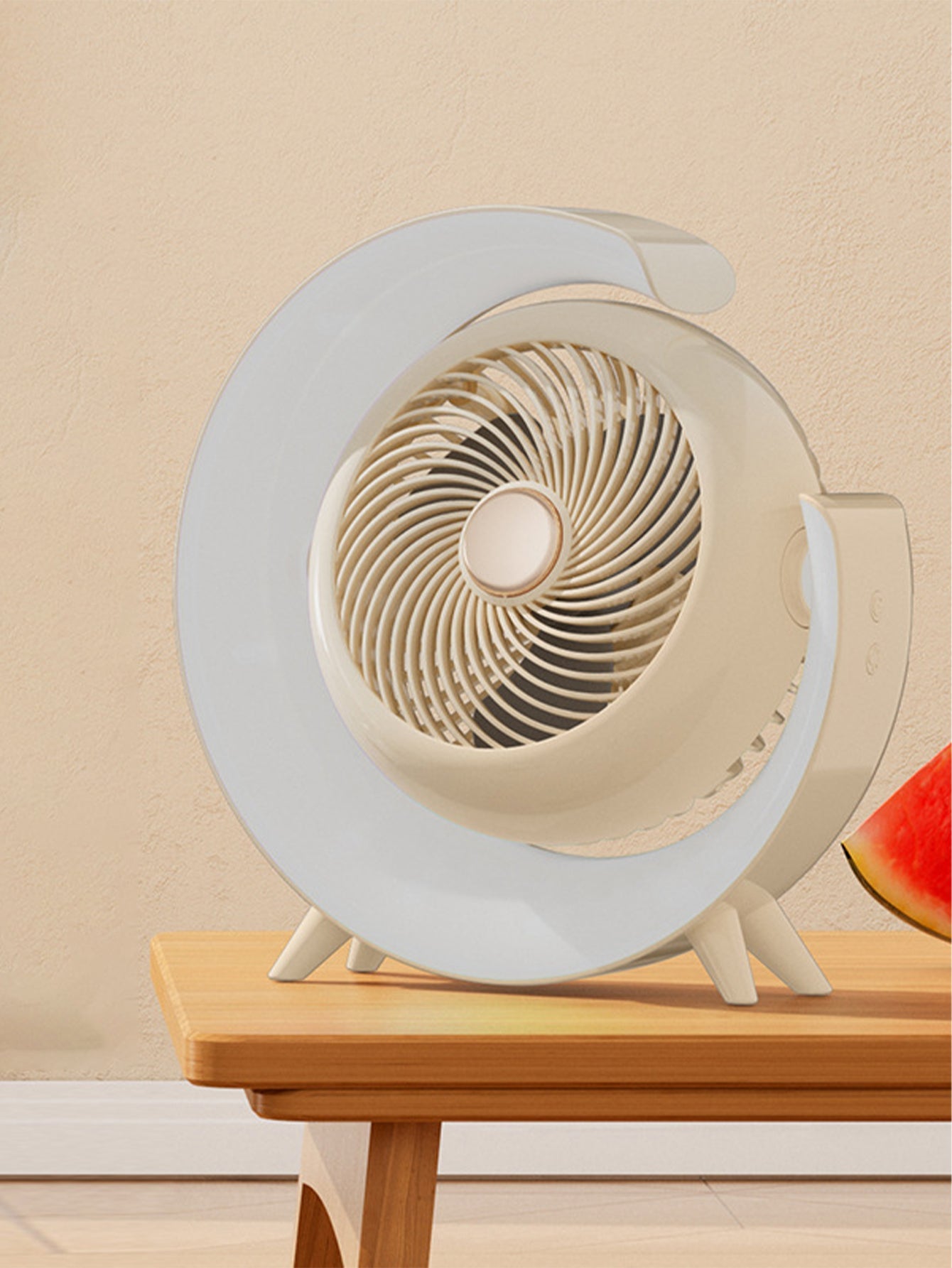Portable USB Desktop Fan with Ambient Light - 2 Styles and 4 Colours