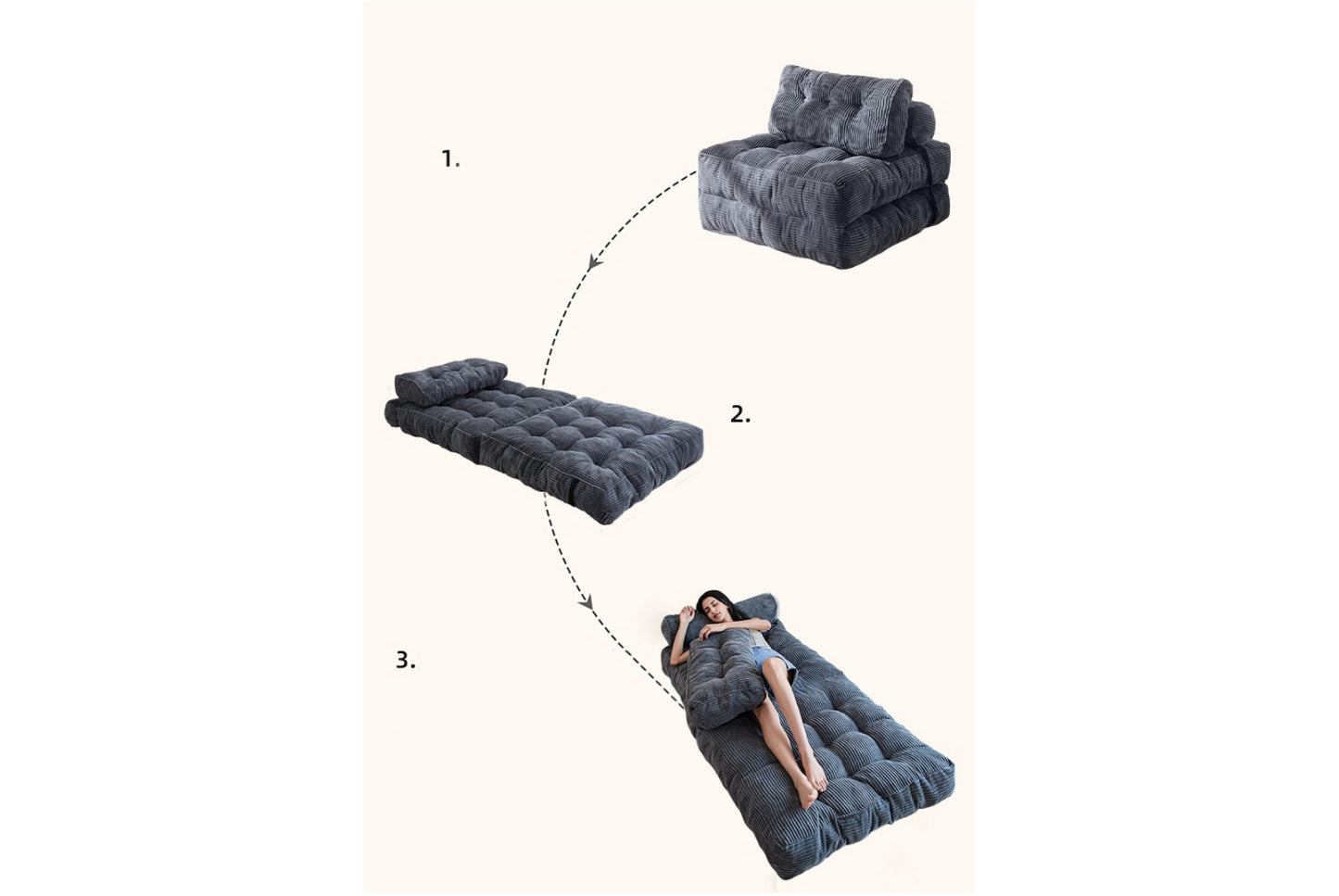**Multifunctional Folding Sofa Bed (Compressed Vacuum Lazy Sofa)**