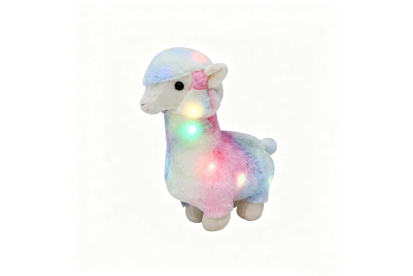 Colorful Light-Up Musical Alpaca | Singing Plush Toy