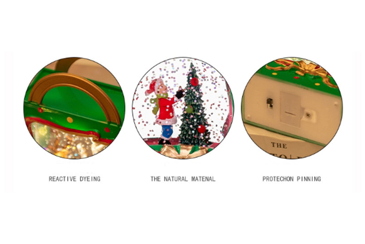 Portable Crystal Chandelier - Snowy Christmas Water Ball Light Decoration