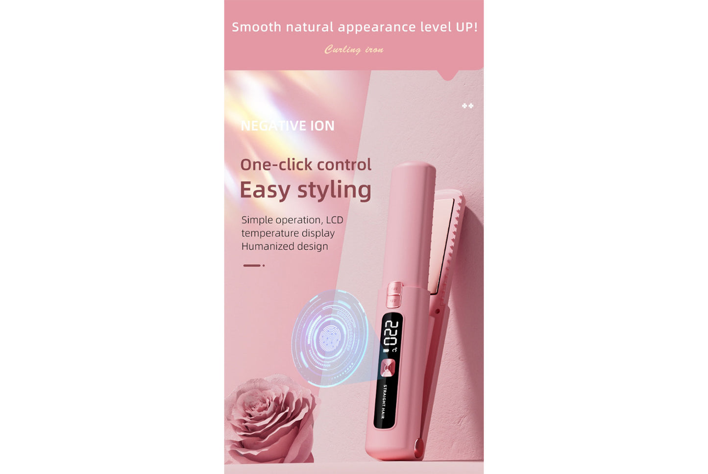 **Mini Wireless Straightener & Curler**