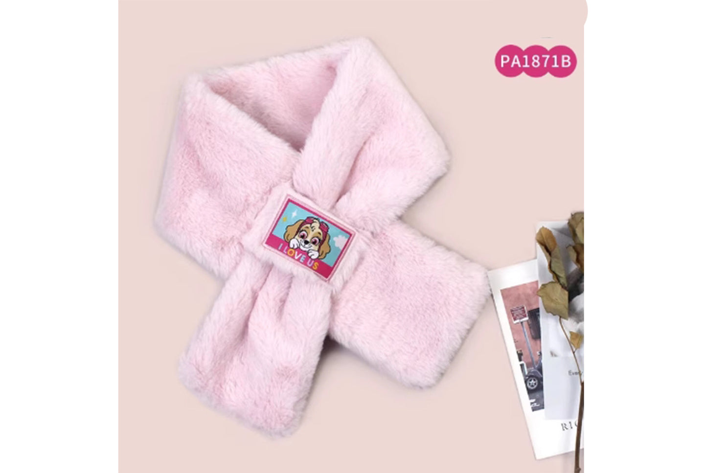 **Paw Patrol New Year Red Children's Warm Scarf (Adjustable)**