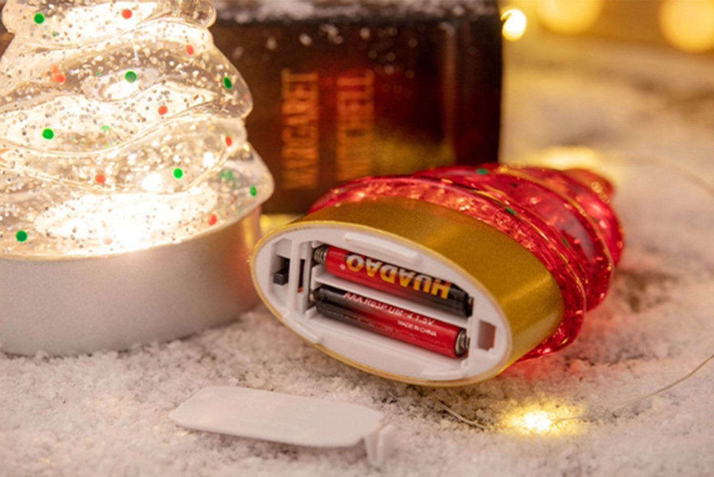 **Christmas Glowing Tree Ornament - Holiday Desktop Night Light**