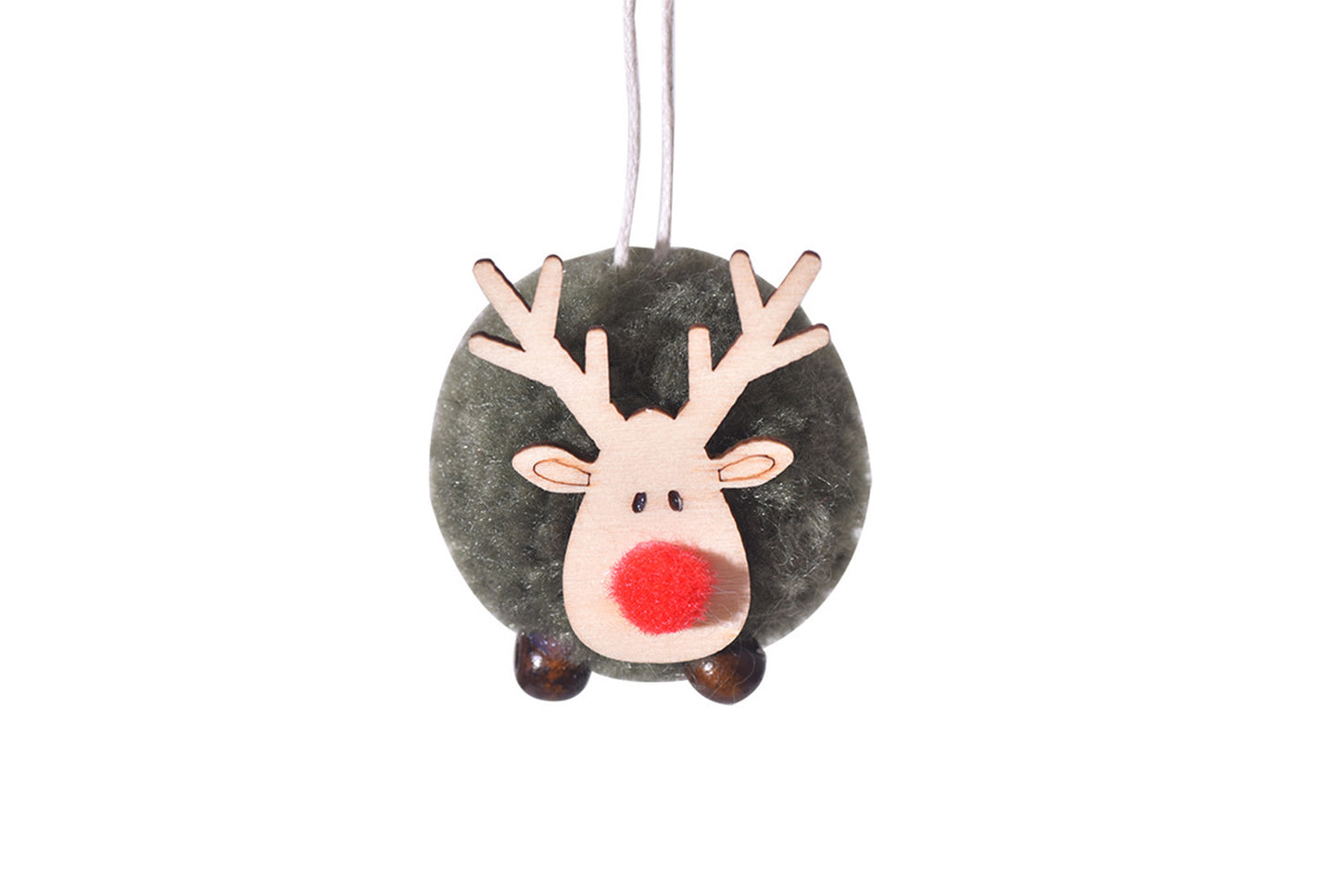 **Christmas Plush Deer Pendant - Holiday Decorative Figure**