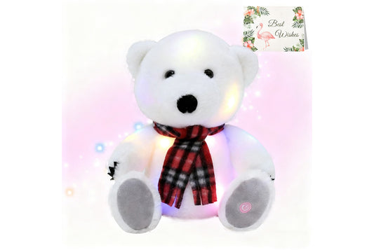 **Colorful Musical Light-Up Polar Bear