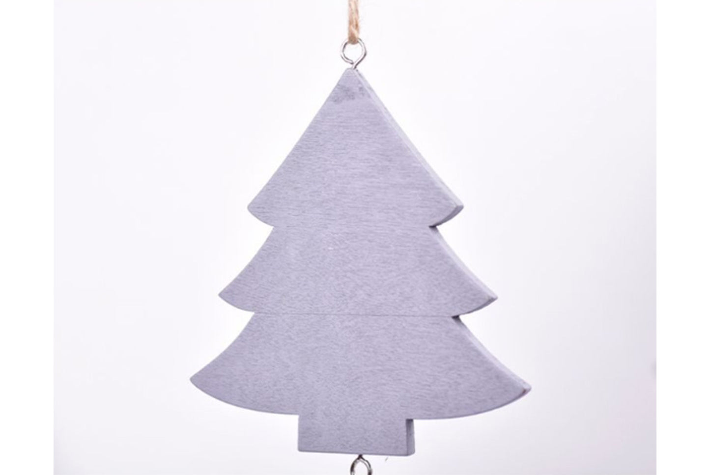 **Wooden Christmas Ornament Set - Classic Holiday Decoration**