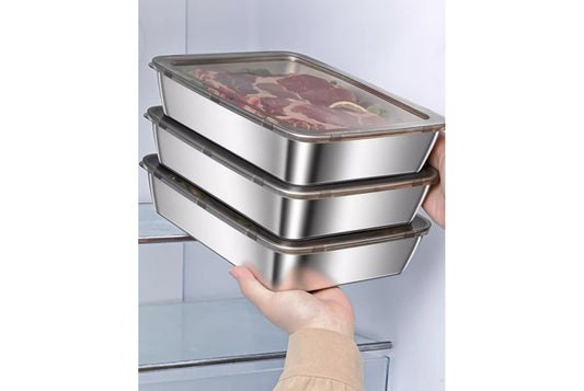 Food-Grade Stainless Steel Food Storage Container