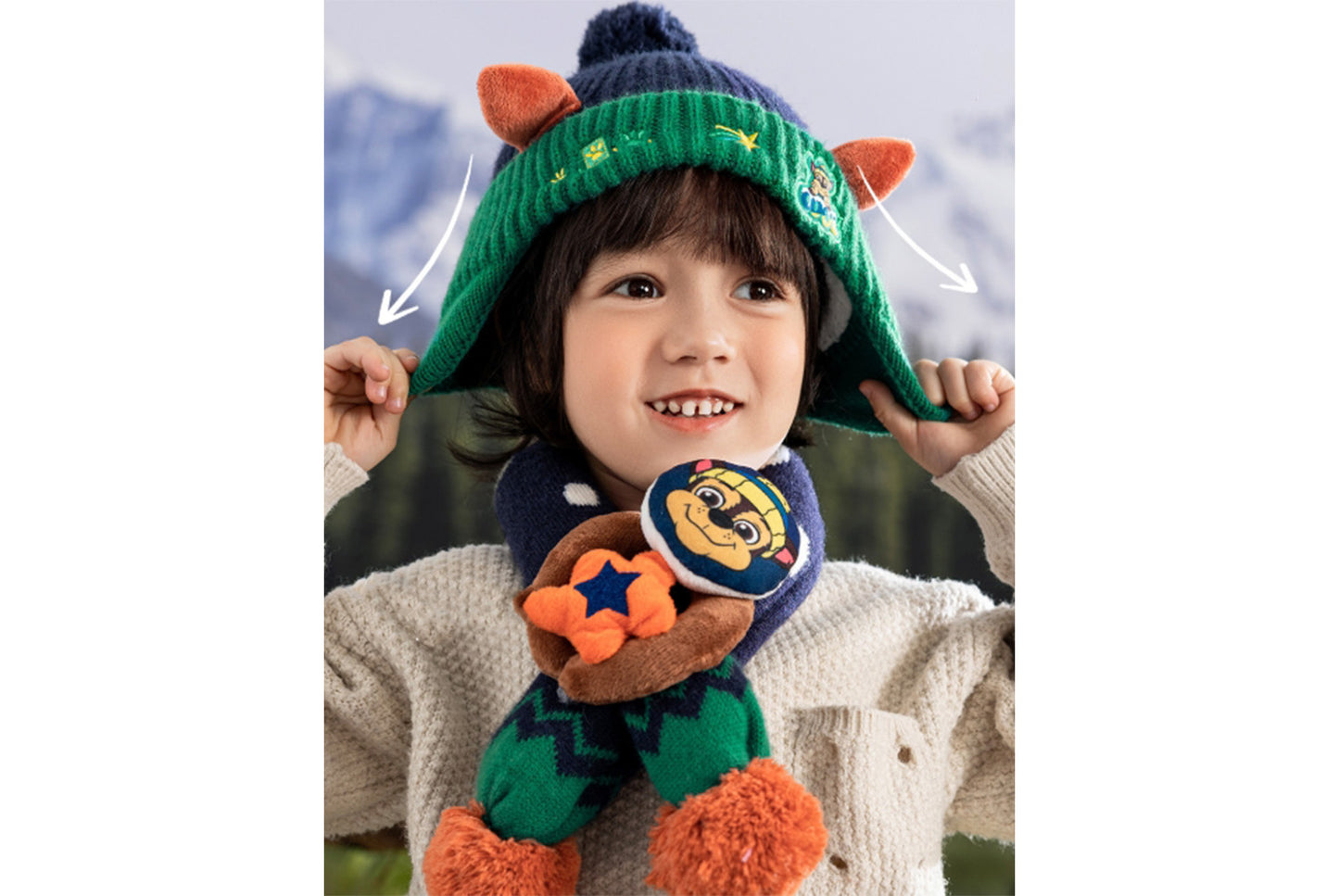 **Children's Hat and Scarf Two-Piece Set**