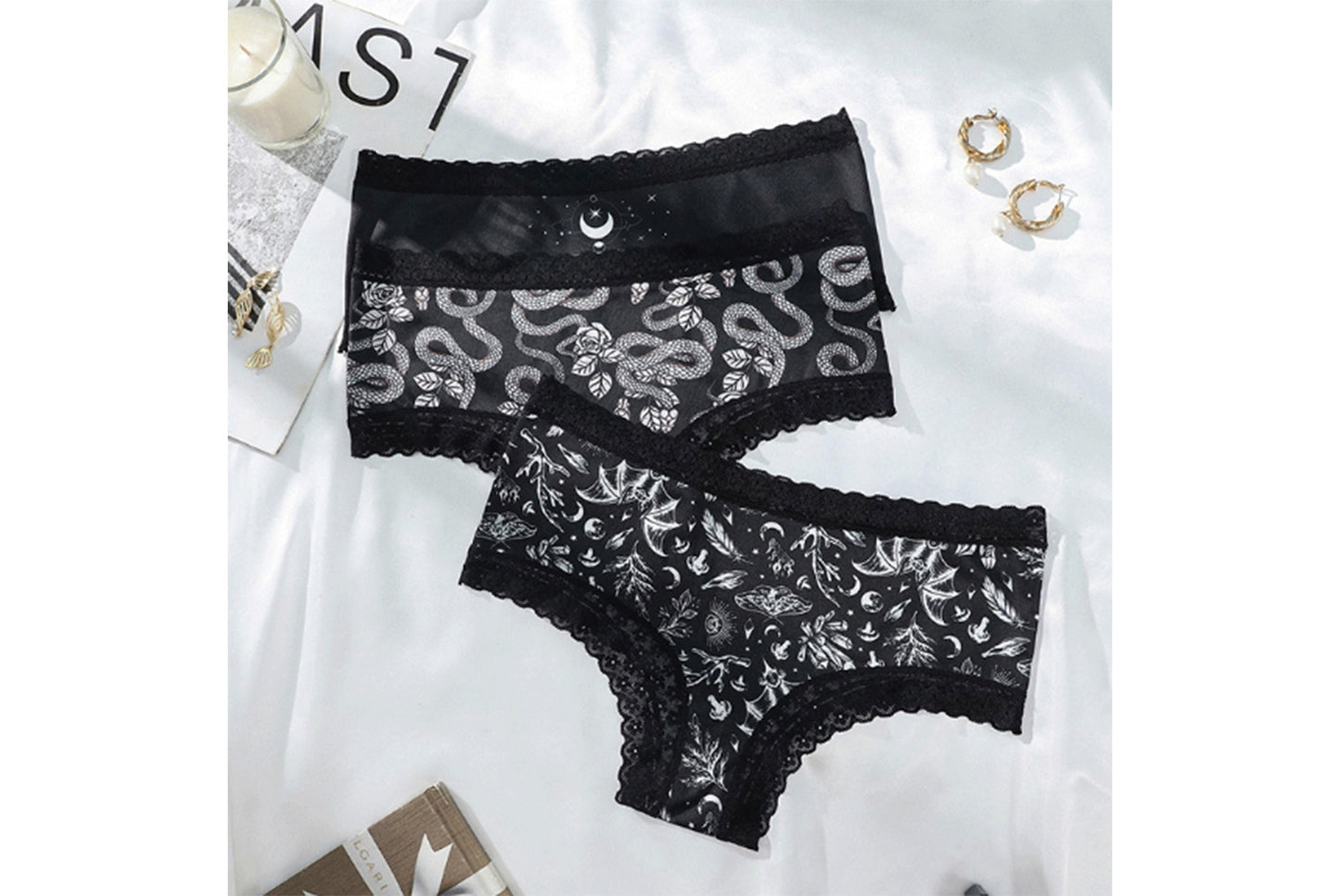 **Sexy Lace Antibacterial Women's Briefs**