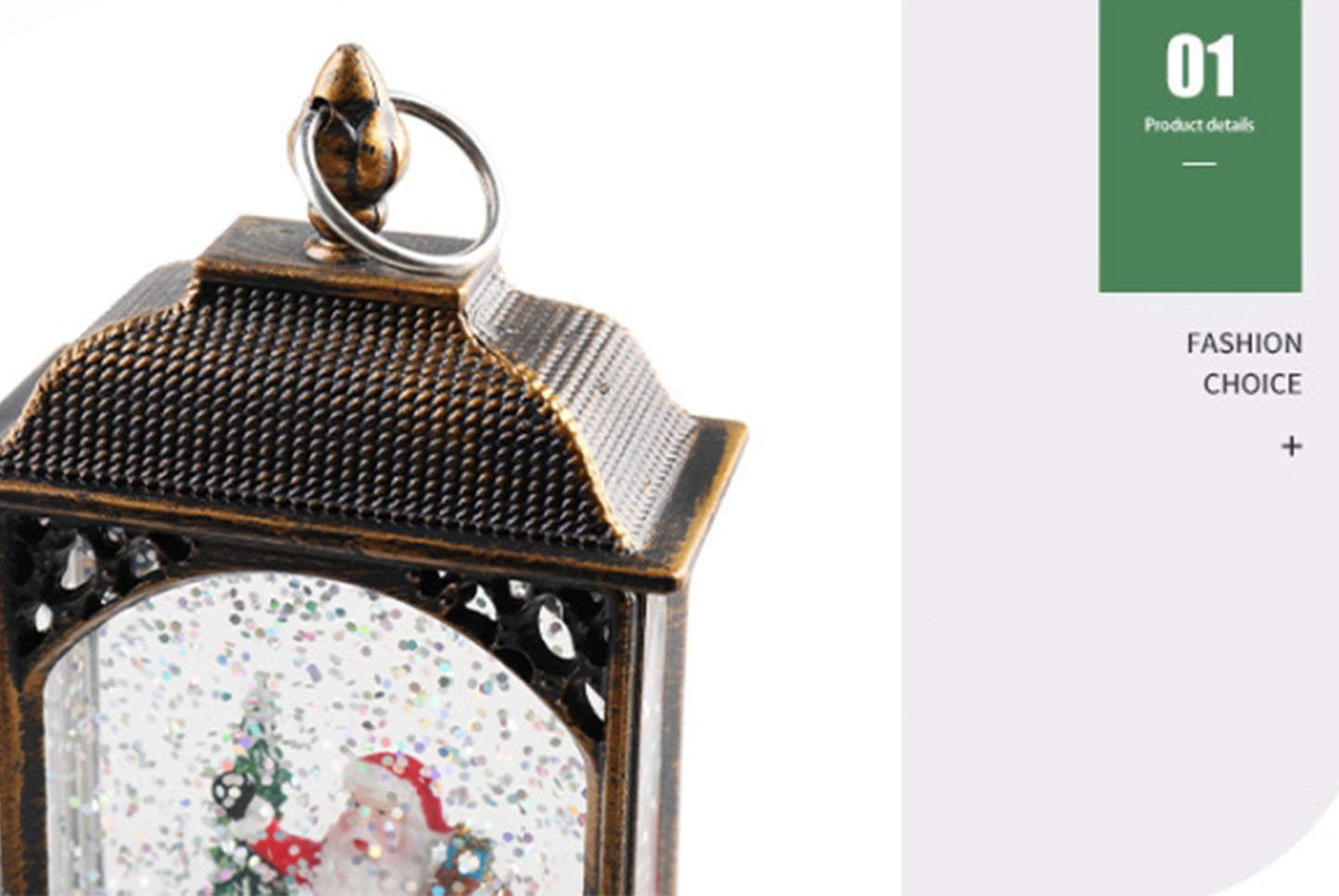 **Christmas Luminous Water-Filled Flat Lantern - Various Desktop Ornaments**