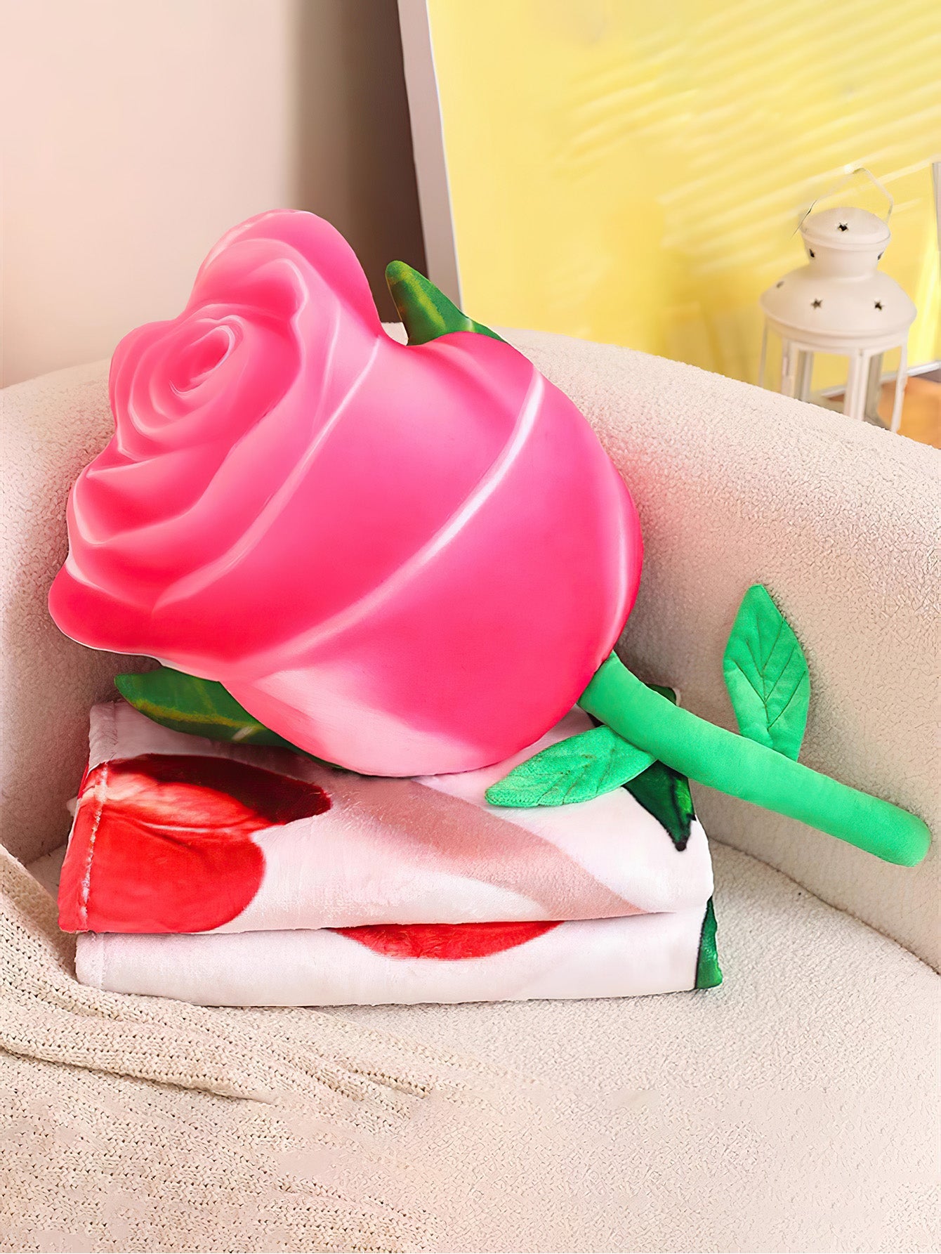 Blooming Rose Decorative Pillow – Your Versatile Comfort Companion - 2 Colours
