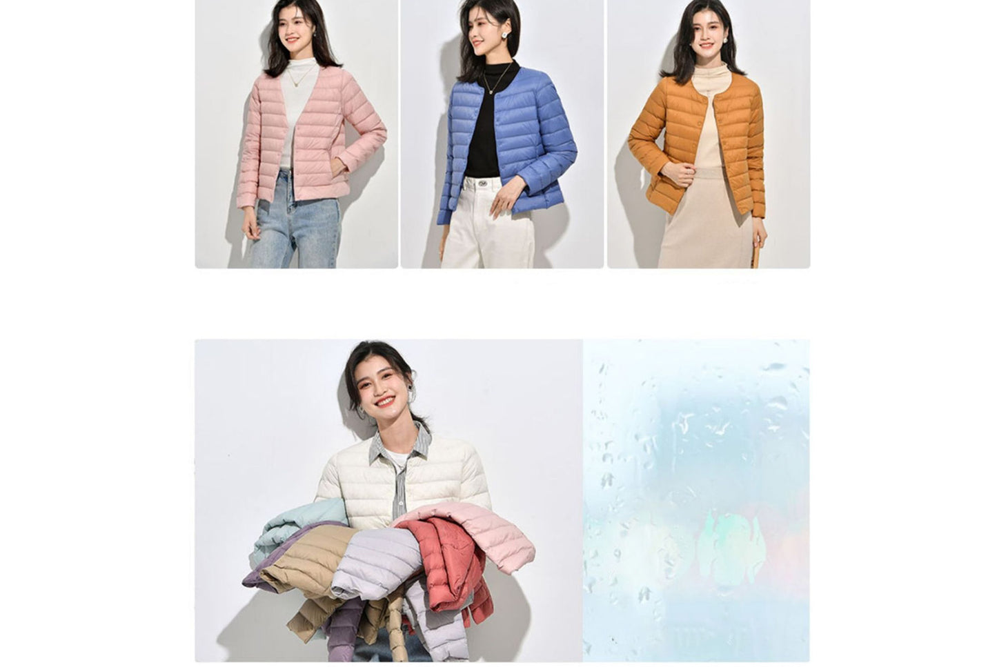 **Lightweight Down-Lined Down Jacket for Autumn/Winter (Warm Version)**