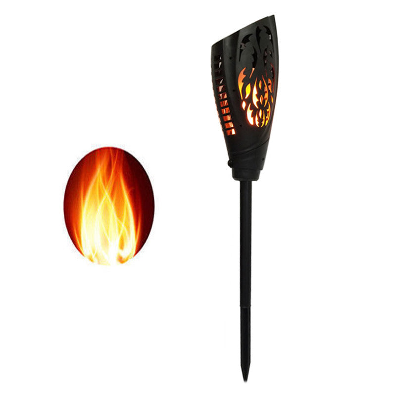 Chinese style solar flame garden light