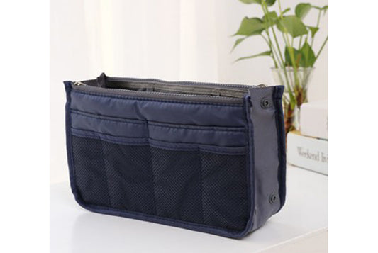 Double zipper storage bag