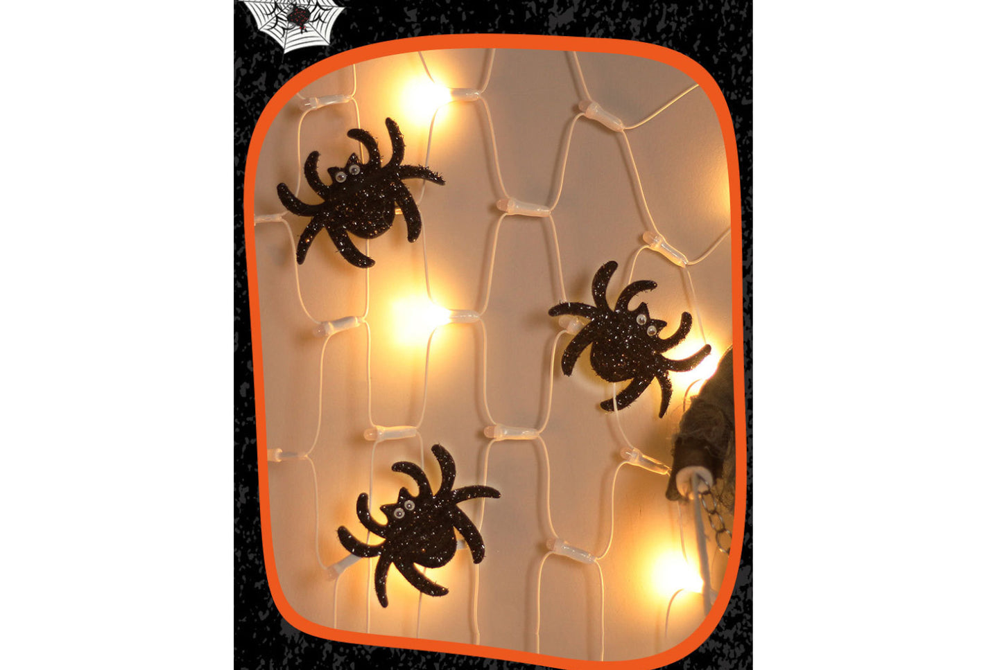 Halloween LED Spider Brooch, Haunted House Pendant,