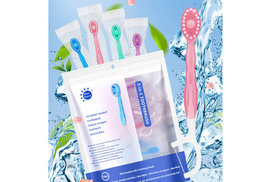 Blasting bead toothbrush portable set