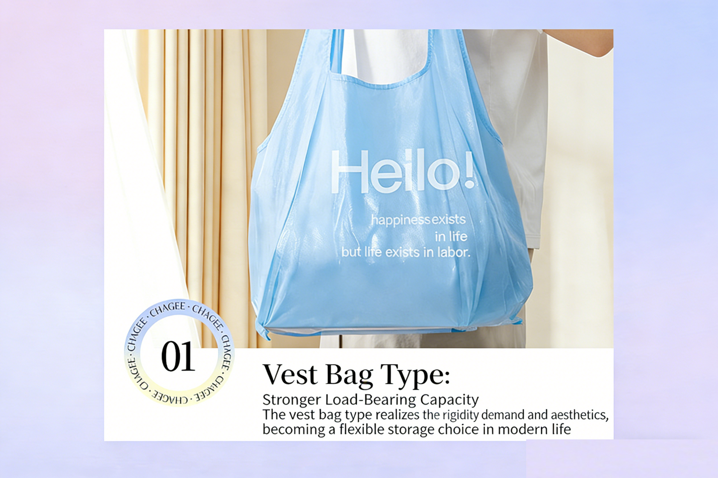 Thickened Hand-held Trash Bags (100-Pack)