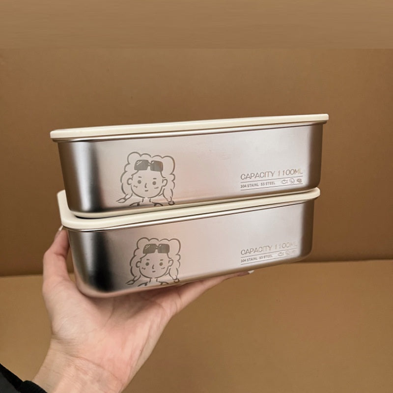 304 Stainless Steel Food Storage Container
