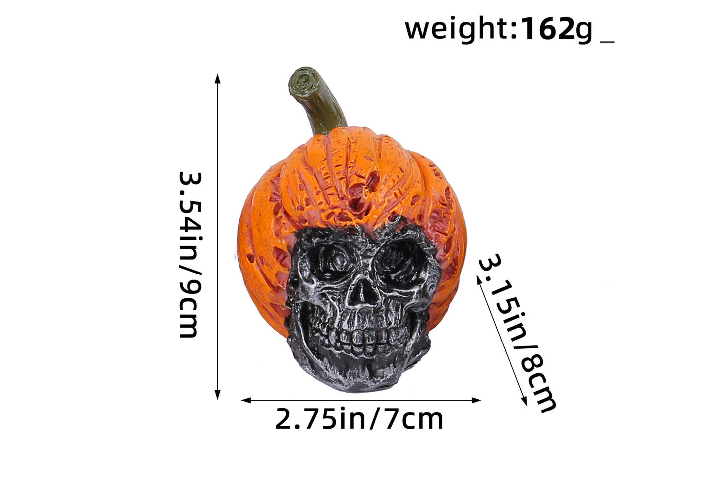 Halloween Resin Skull Figurine