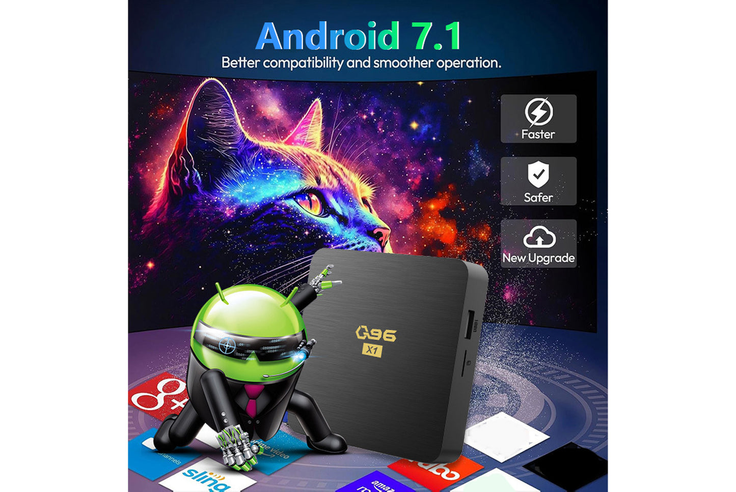 **Q96X1 4K Smart Internet Set-Top Box 8GB+128GB UK Edition**(UK plug)