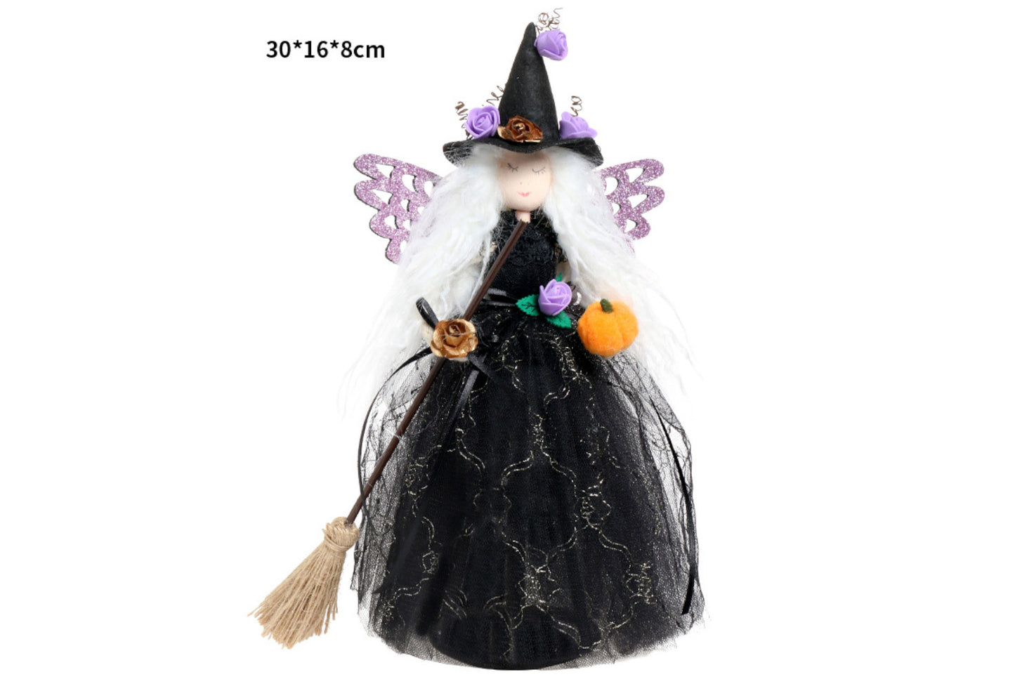 **Butterfly Witch Doll Treetop Star Ornament**