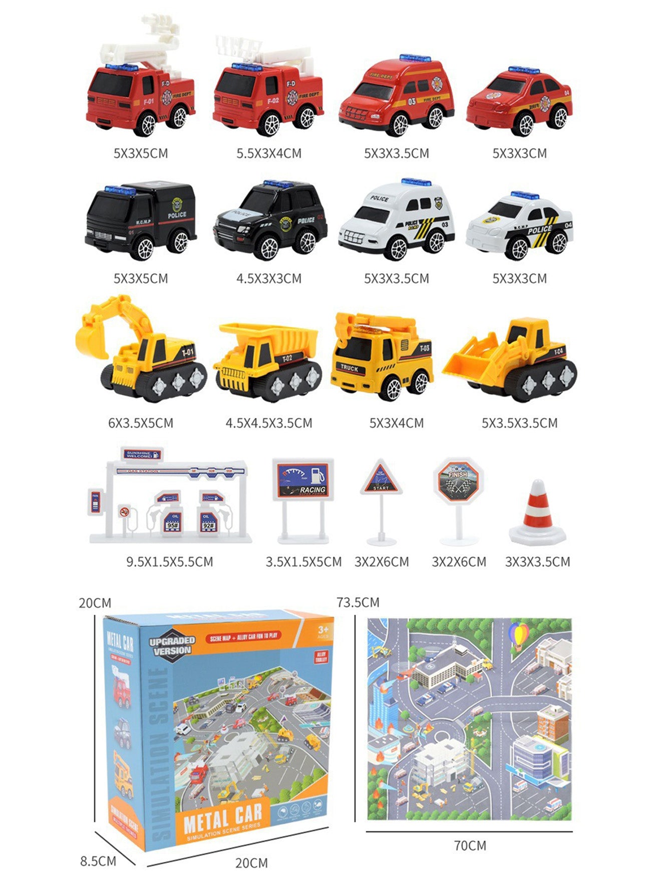 Christmas countdown boy engineering car toy