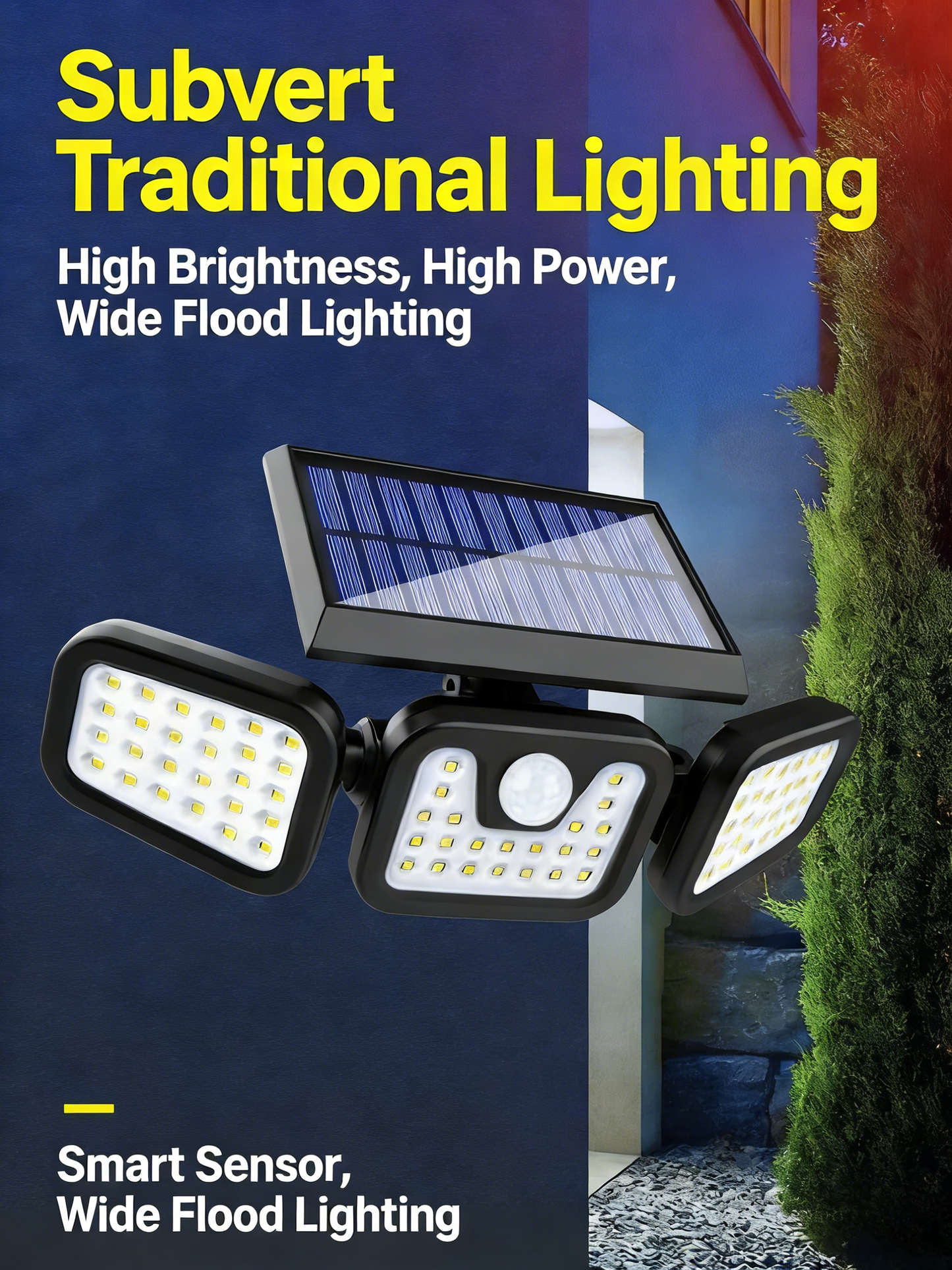 Three-Head Split Wall Light