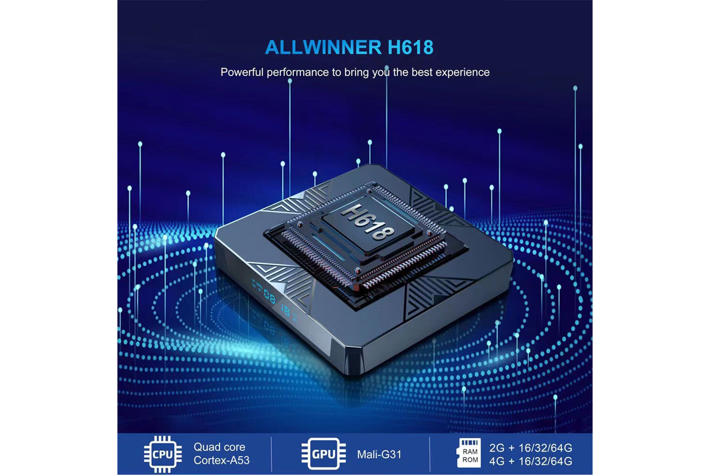 **M98 Y10 Android Internet Set-Top Box 2GB + 16GB 4K TV Box**(UK plug)