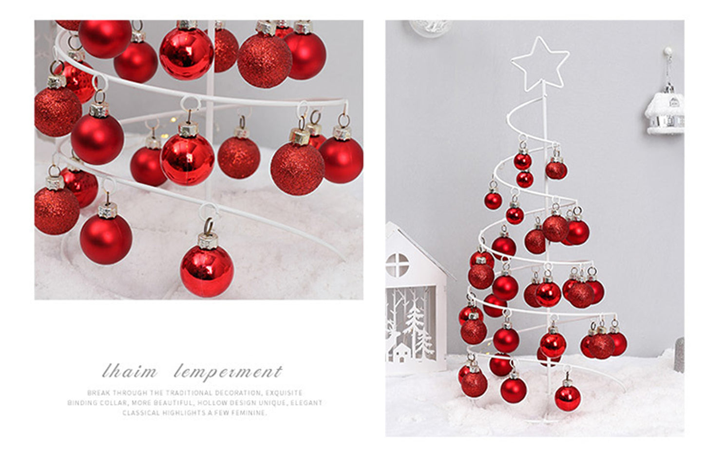 Wrought Iron Christmas Ball Pendant