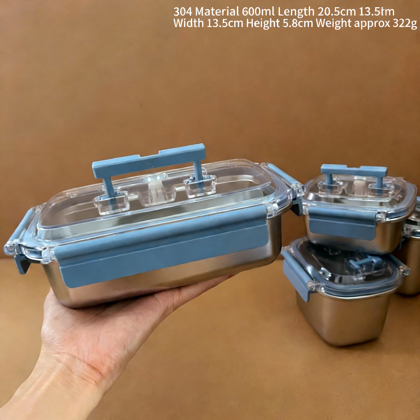 304 Stainless Steel Food Storage Container