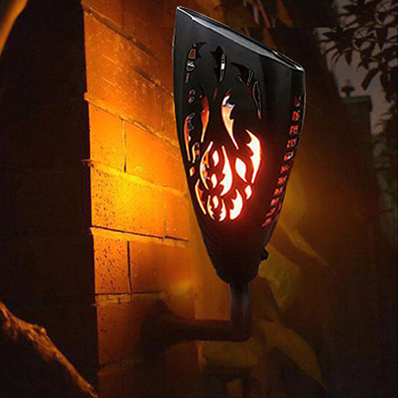 Chinese style solar flame garden light