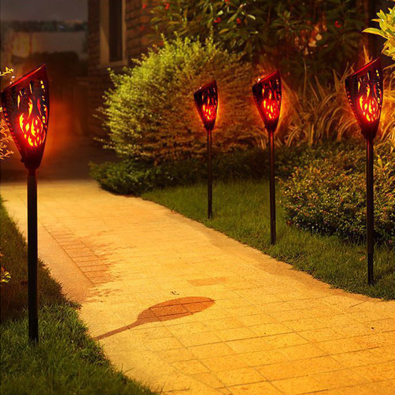 Chinese style solar flame garden light