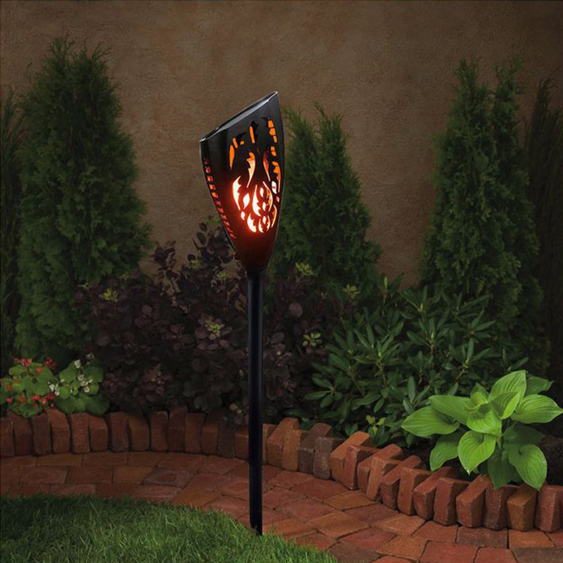 Chinese style solar flame garden light