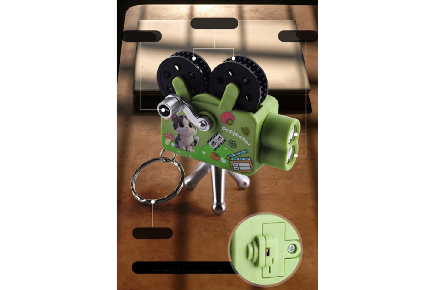 Children's Hand-Cranked Projector