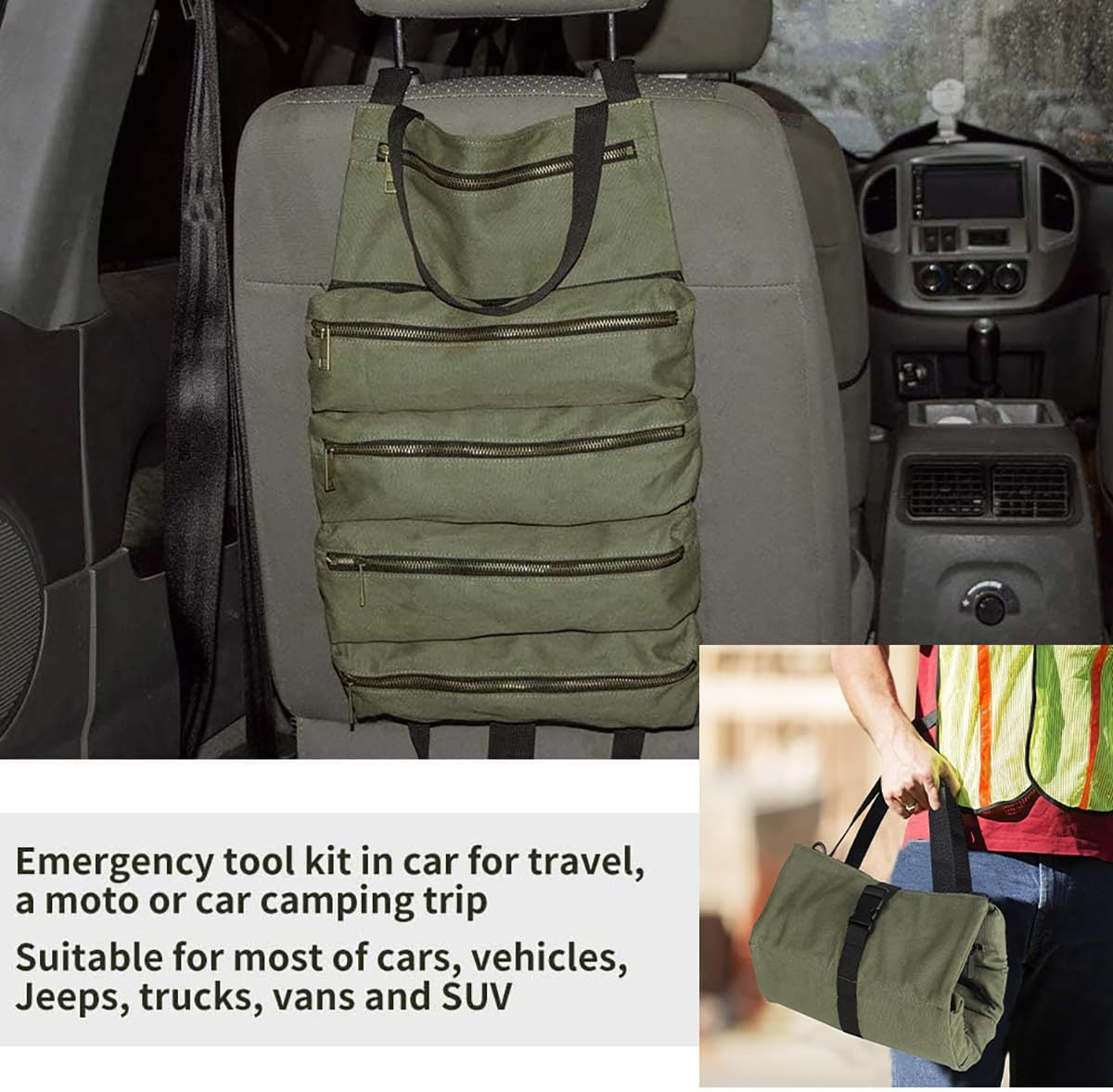 Canvas Car Tool Storage Bag