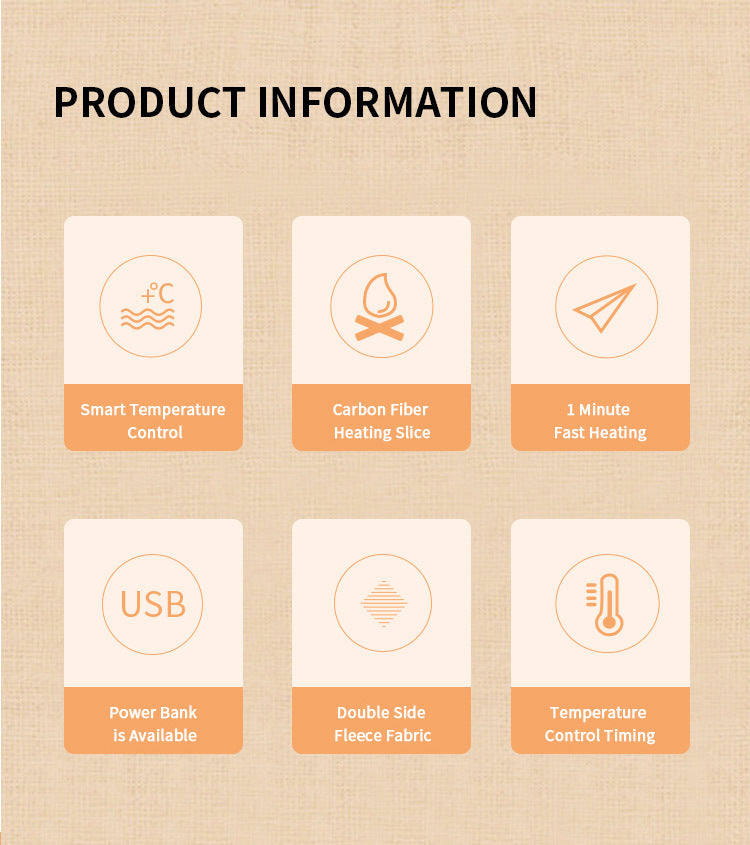 # USB Carbon Fiber Heated Shawl