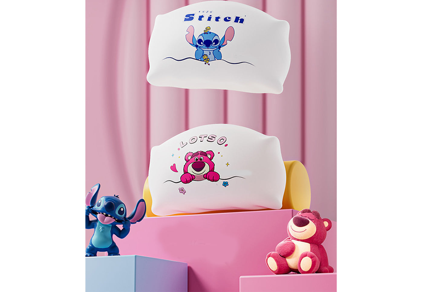 Strawberry Bear/Stitch Pillow Magnetic Night Light