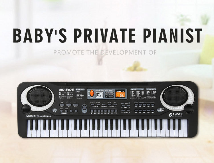 **Multifunctional 61-Key Children's Electronic Keyboard**