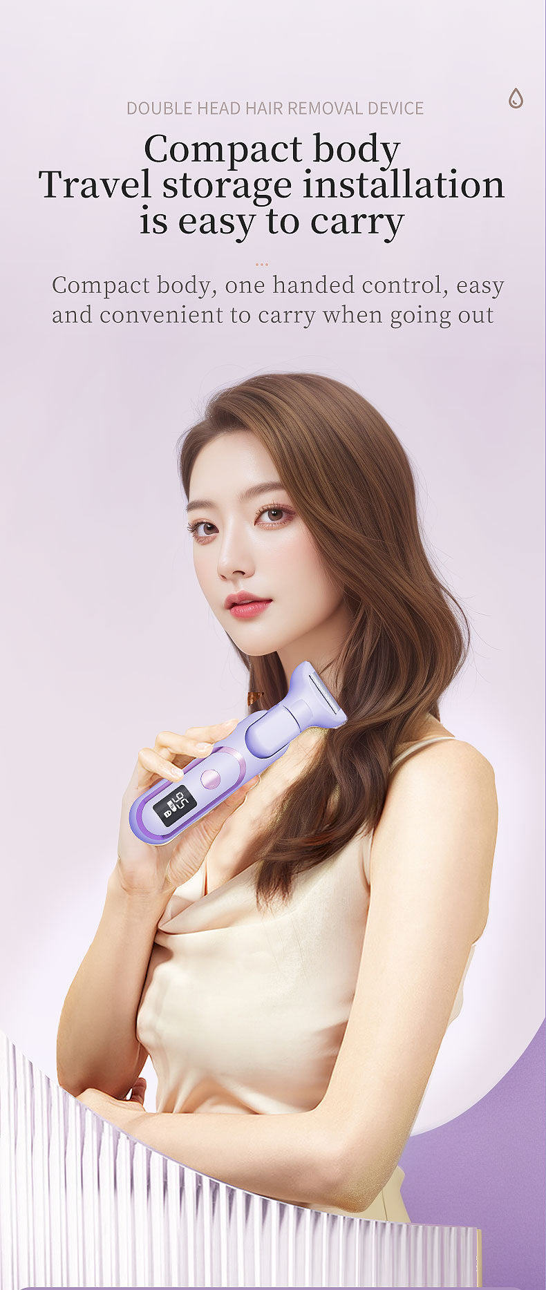 # Digital Display 5-in-1 Electric Hair Shaver for Women