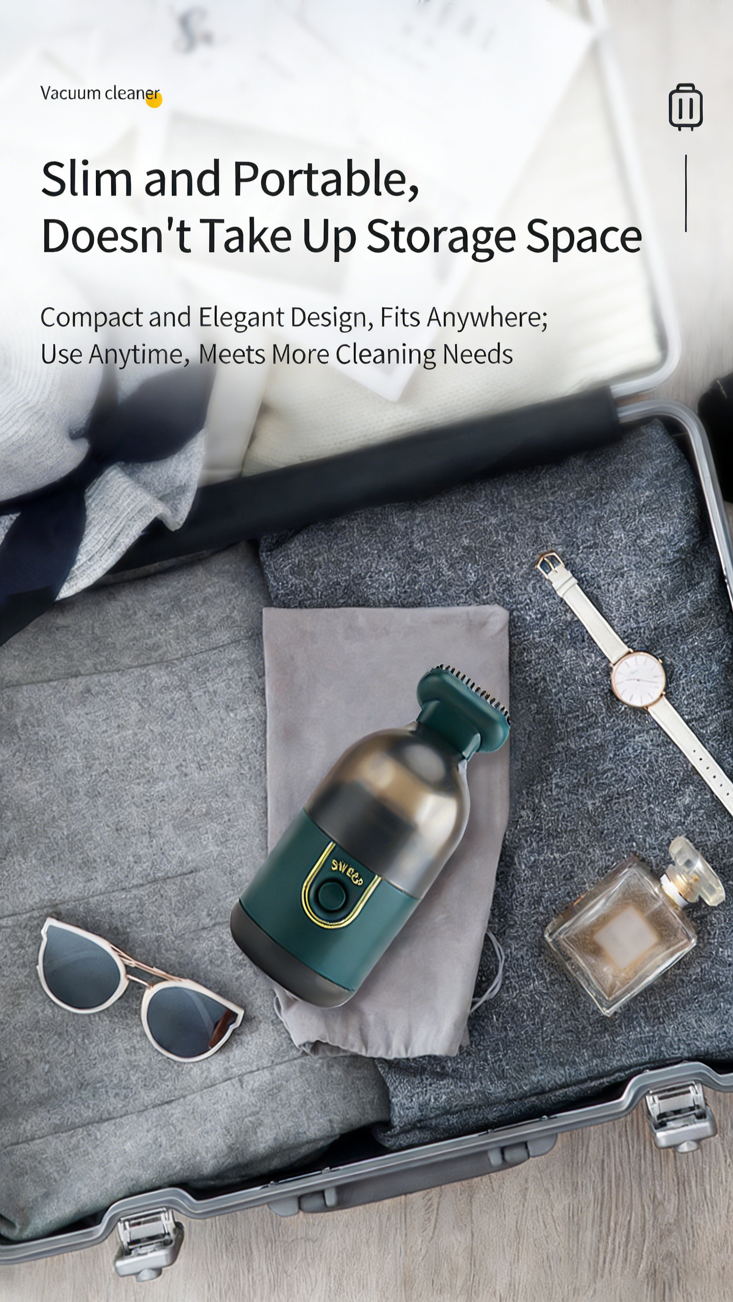 Portable Cordless Desktop Vacuum Cleaner