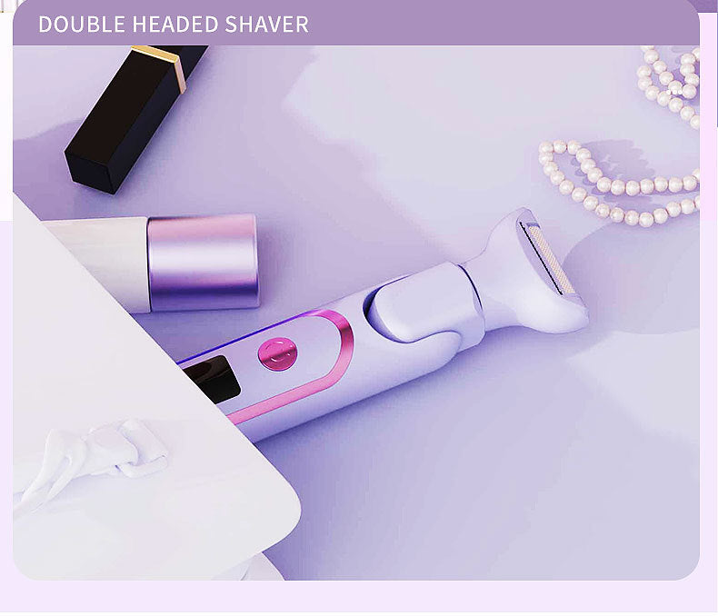 # Digital Display 5-in-1 Electric Hair Shaver for Women