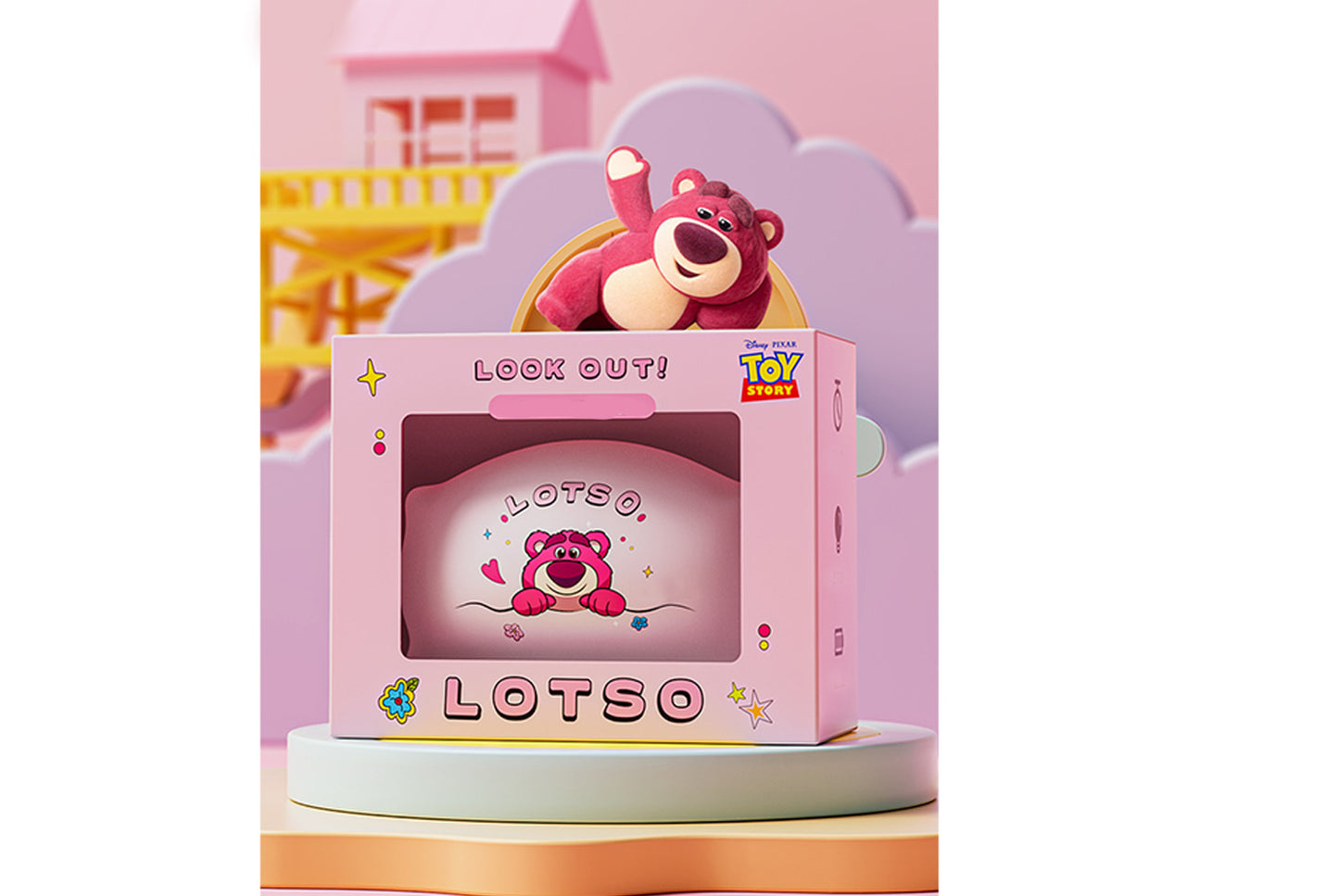 Strawberry Bear/Stitch Pillow Magnetic Night Light